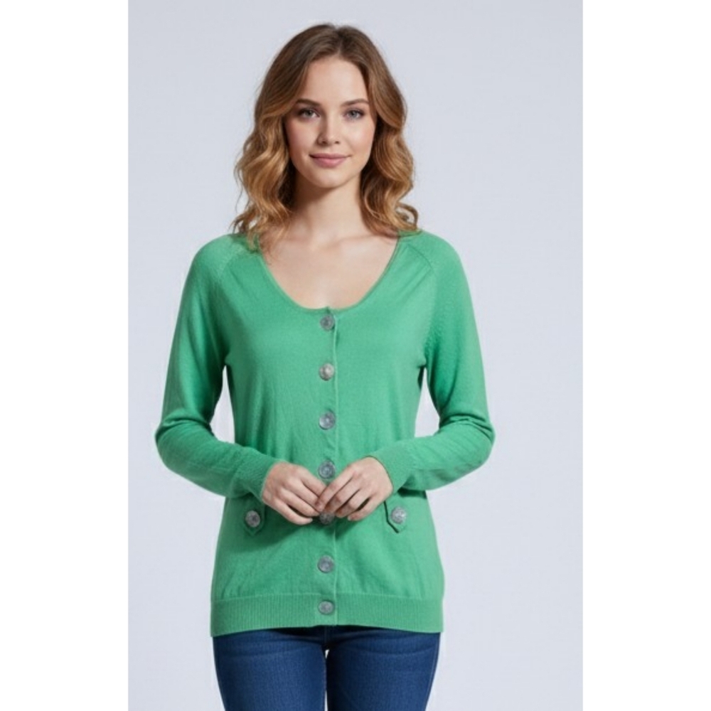 Isaac Mizrahi For Target Button Up Cardigan Sweater Green Size XL